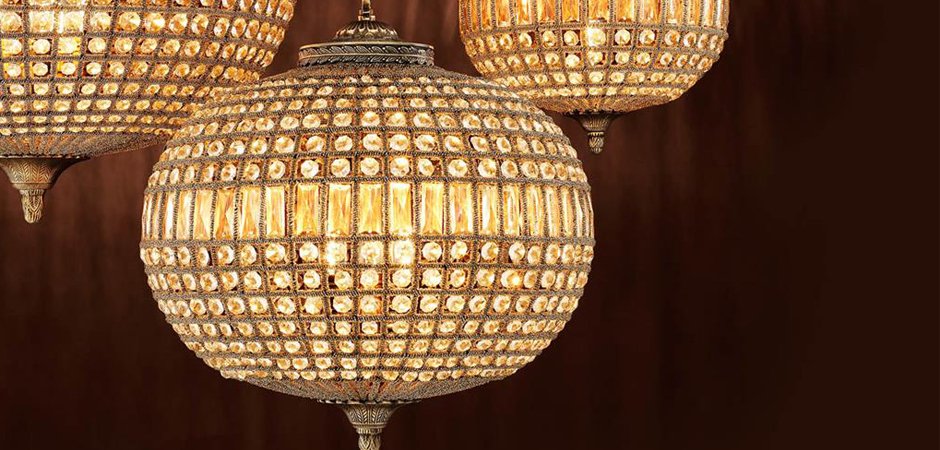 Люстра Chandelier Kasbah Oval M Brass Люстра Chandelier Kasbah Oval M Brass - Loft-Concept в Липецке