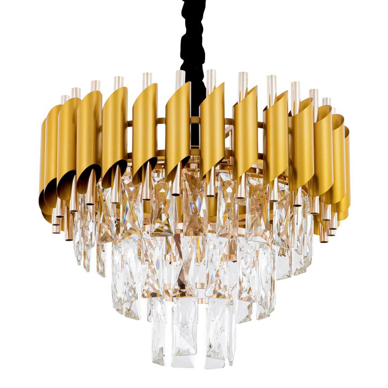 Многоярусная люстра Empire Crystal Gold&Silver Серебряный Золотой Многоярусная люстра Empire Crystal Gold&Silver Серебряный Золотой в Липецке | Loft Concept