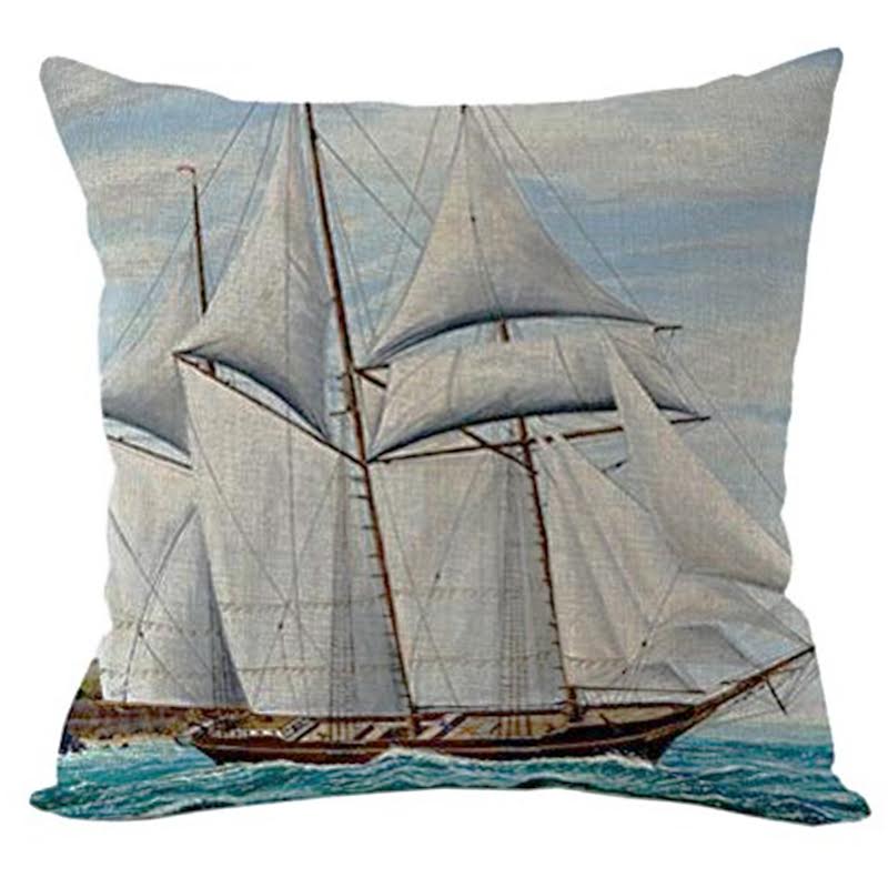 Декоративная подушка Stile Marino Ship Мульти Декоративная подушка Stile Marino Ship Мульти в Липецке | Loft Concept
