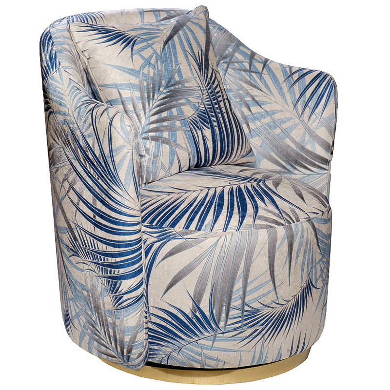 Кресло Foliage Grey Armchair Серый Бежево-серый Синий Голубой Золотой Кресло Foliage Grey Armchair Серый Бежево-серый Синий Голубой Золотой в Липецке | Loft Concept