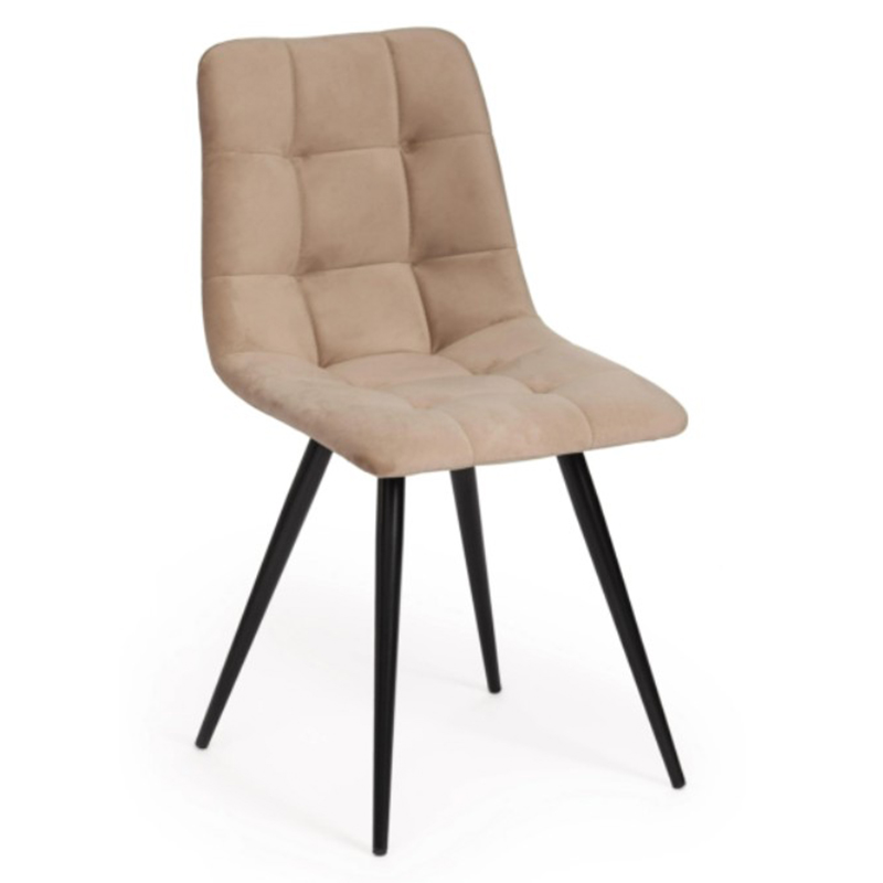 Стул Nancy Beige Chair Бежевый Черный Стул Nancy Beige Chair Бежевый Черный в Липецке | Loft Concept