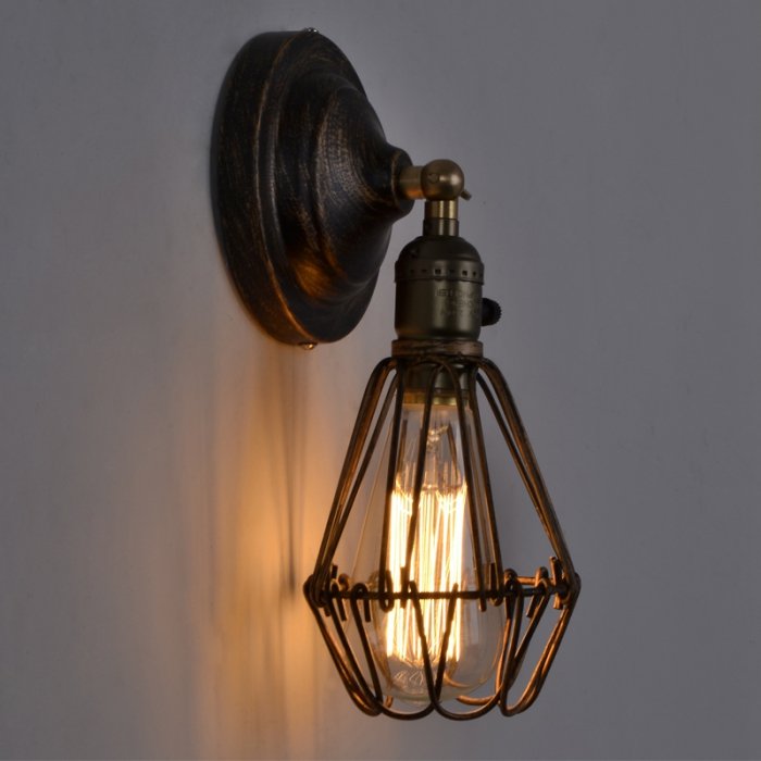 Бра Loft Cage Pendant Бронза Черный Бра Loft Cage Pendant Бронза Черный в Липецке | Loft Concept