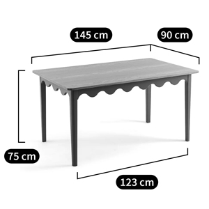 Деревянный обеденный стол Wavy Wooden Dining Table Green Деревянный обеденный стол Wavy Wooden Dining Table Green в Липецке