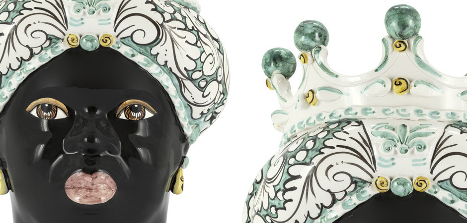 Ваза VASE MORO LADY CROWN turquoise Ваза VASE MORO LADY CROWN turquoise - Loft-Concept в Липецке