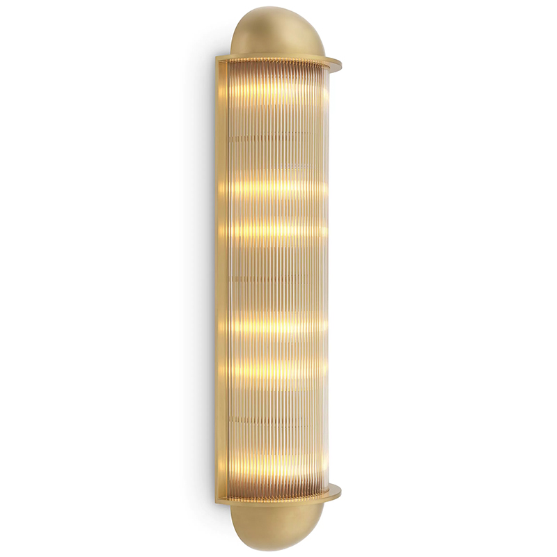 Настенный светильник Eichholtz Wall Lamp Paolino Латунь Прозрачное Стекло Настенный светильник Eichholtz Wall Lamp Paolino Латунь Прозрачное Стекло в Липецке | Loft Concept