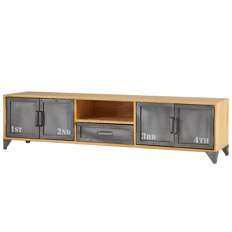 ТВ-тумба Loft Metal and Wood Quadruple ТВ-тумба Loft Metal and Wood Quadruple в Липецке | Loft Concept