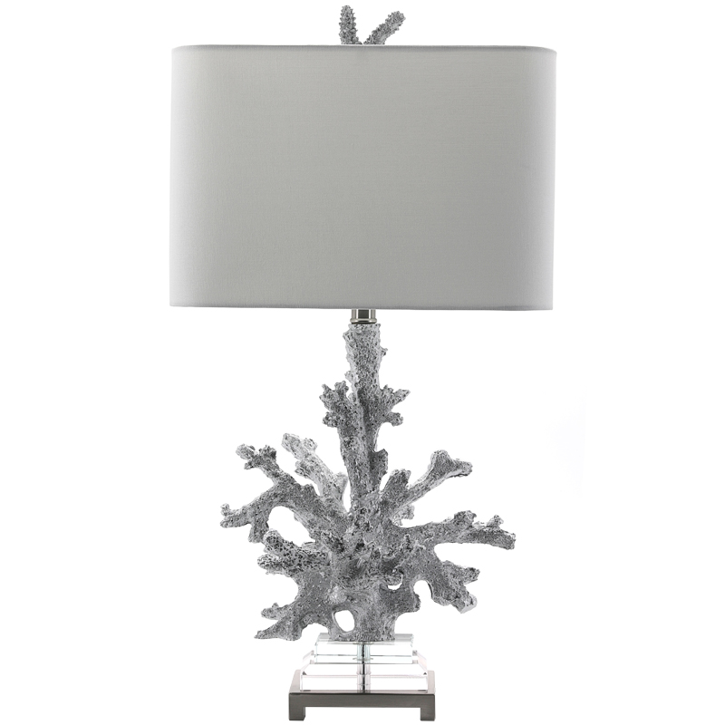 Настольная лампа Coral Grey Table Lamp Серый Прозрачный Настольная лампа Coral Grey Table Lamp Серый Прозрачный в Липецке | Loft Concept