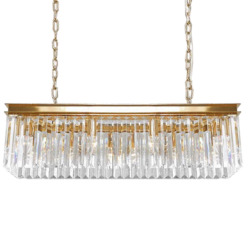 Люстра RH Odeon Chandelier Gold 90 Прозрачное Стекло Золотой Люстра RH Odeon Chandelier Gold 90 Прозрачное Стекло Золотой в Липецке | Loft Concept