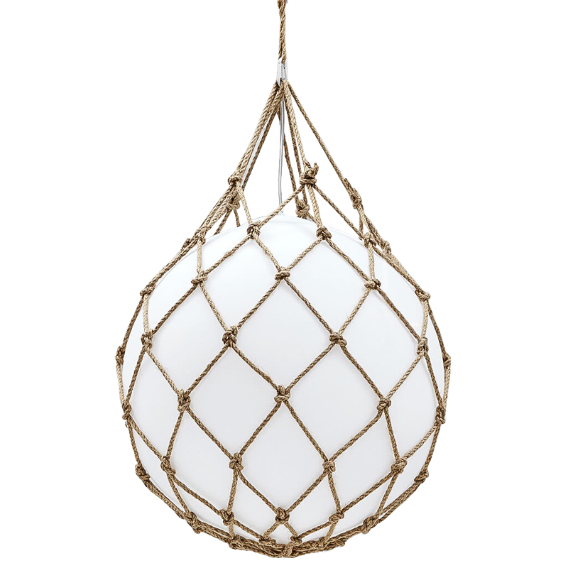 Подвесной светильник Ball in Net Pendant Белый Бежевый Подвесной светильник Ball in Net Pendant Белый Бежевый в Липецке | Loft Concept