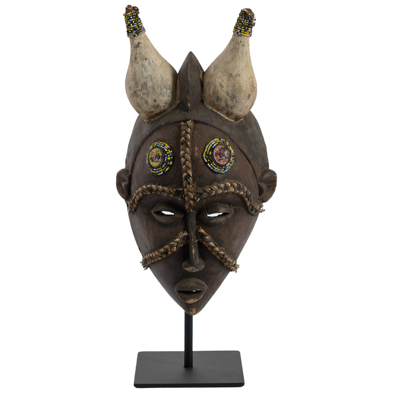Маска African Mask Asita Коричневый Мульти Черный Маска African Mask Asita Коричневый Мульти Черный в Липецке | Loft Concept