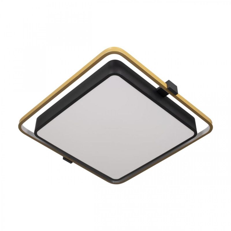 Потолочный светильник Gold Square Saturn Черный Золотой Потолочный светильник Gold Square Saturn Черный Золотой в Липецке | Loft Concept