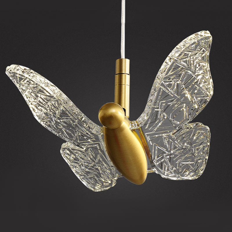 Butterfly Pendant Lamp H Прозрачный Латунь в Липецке | Loft Concept 