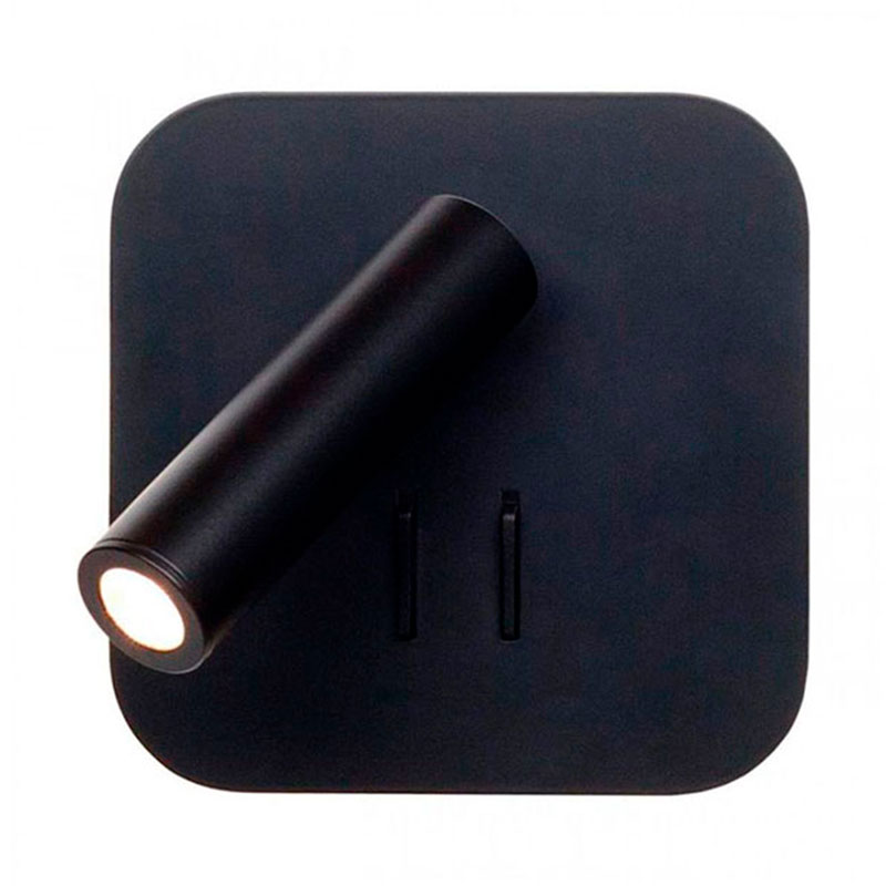 Бра Chelsom WALL LED DOCK Black Square Черный в Липецке | Loft Concept 