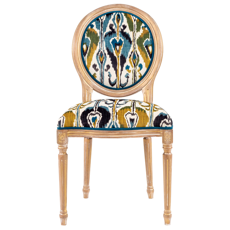 Стул из натурального бука Ikat Pattern Золотой Мульти Стул из натурального бука Ikat Pattern Золотой Мульти в Липецке | Loft Concept