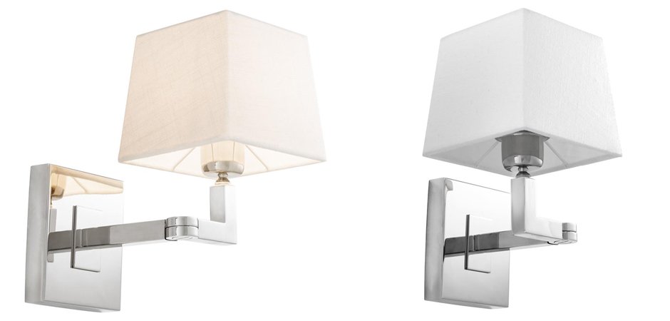 Бра Eichholtz Wall Lamp Cambell Nickel Бра Eichholtz Wall Lamp Cambell Nickel - Loft-Concept в Липецке