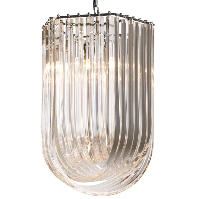 Люстра Chandelier Caserta Прозрачный (Transparent) Никель Люстра Chandelier Caserta Прозрачный (Transparent) Никель в Липецке | Loft Concept