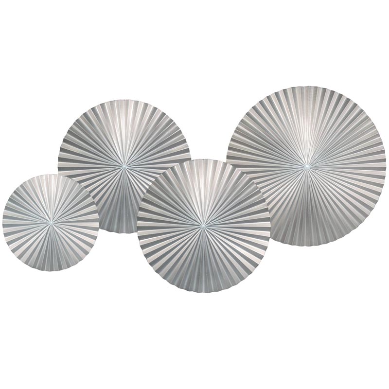 Арт-объект Apollo Silver Wall Plaque Disc 4 Серебряный Арт-объект Apollo Silver Wall Plaque Disc 4 Серебряный в Липецке | Loft Concept