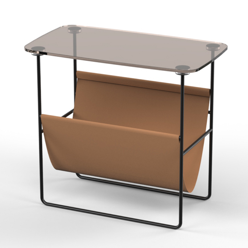 Стол Convenience Table Черный Прозрачный черный Терракотовый Стол Convenience Table Черный Прозрачный черный Терракотовый в Липецке | Loft Concept
