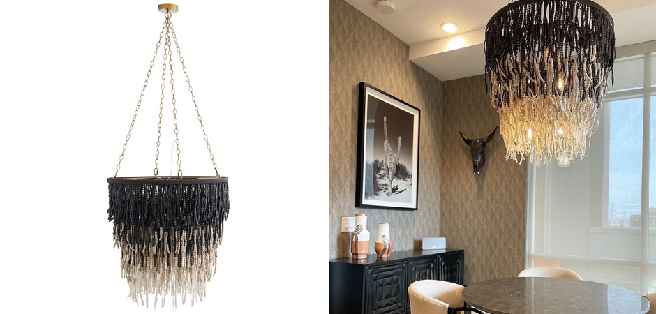Люстра Амбре деревянные бусы LIZZY CHANDELIER Люстра Амбре деревянные бусы LIZZY CHANDELIER - Loft-Concept в Липецке