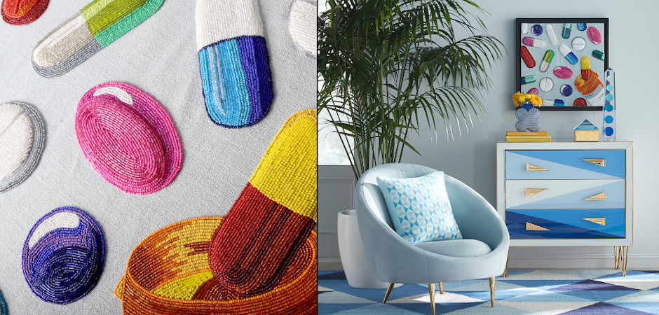 Панно Jonathan Adler HAPPY PILLS BEADED WALL ART Панно Jonathan Adler HAPPY PILLS BEADED WALL ART - Loft-Concept в Липецке