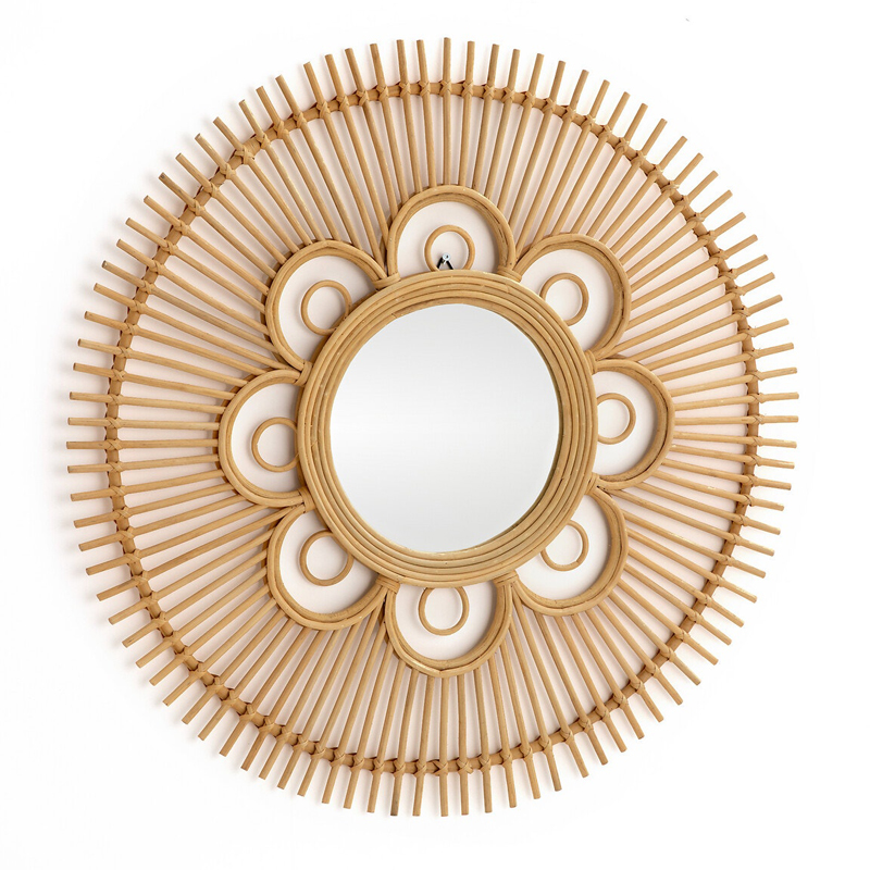 Зеркало Mirror Rattan Round D90 Зеркало Mirror Rattan Round D90 в Липецке | Loft Concept