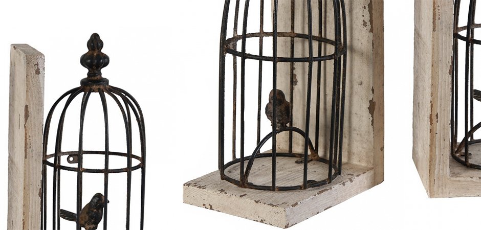 Держатель для книг Birds In Cage Держатель для книг Birds In Cage - Loft-Concept в Липецке