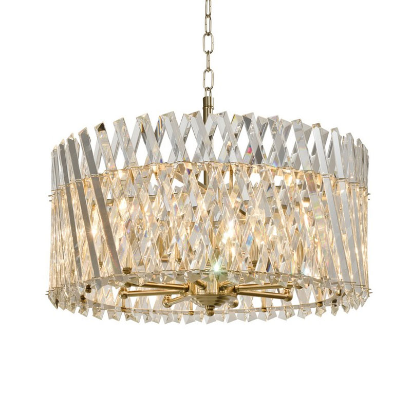 Люстра Durable Crystal Gold с Хрусталем Золотой Люстра Durable Crystal Gold с Хрусталем Золотой в Липецке | Loft Concept