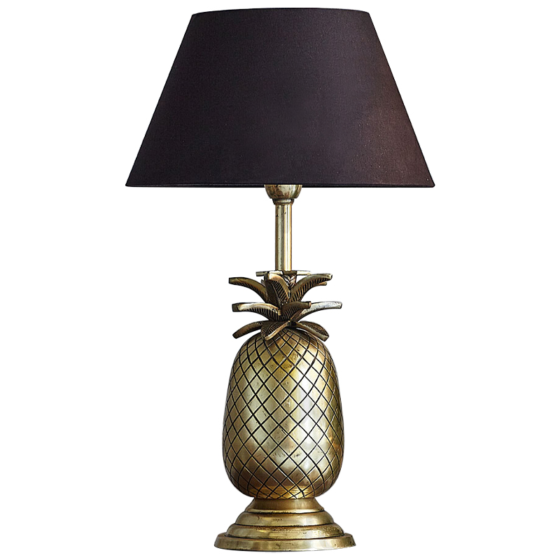 Настольная лампа Pineapple Lampshade Table Lamp Черный Латунь Настольная лампа Pineapple Lampshade Table Lamp Черный Латунь в Липецке | Loft Concept