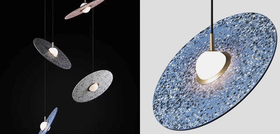 Подвесной светильник Stone Disc Haning Pendant Подвесной светильник Stone Disc Haning Pendant - Loft-Concept в Липецке
