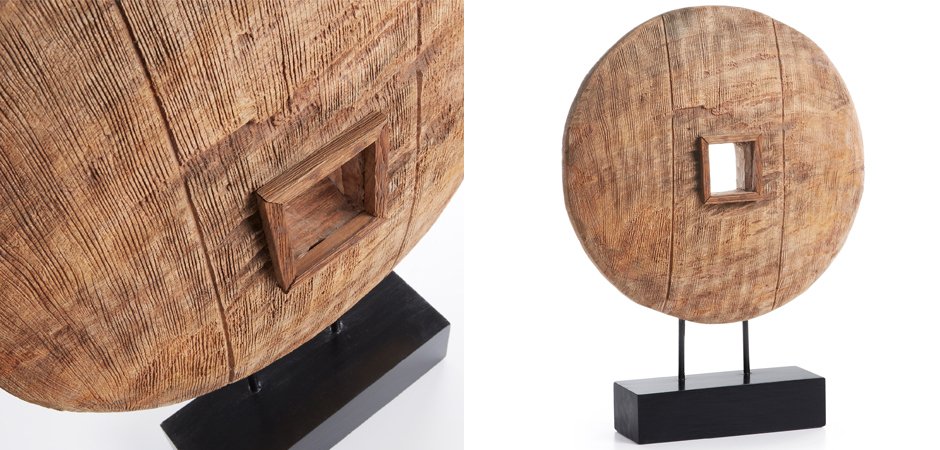 Колесо на подставке Wooden Wheel Колесо на подставке Wooden Wheel - Loft-Concept в Липецке