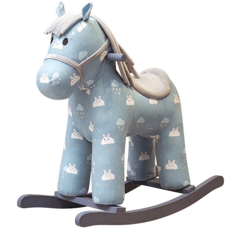 Лошадка-качалка голубая Theodore Pony Голубой Лошадка-качалка голубая Theodore Pony Голубой в Липецке | Loft Concept
