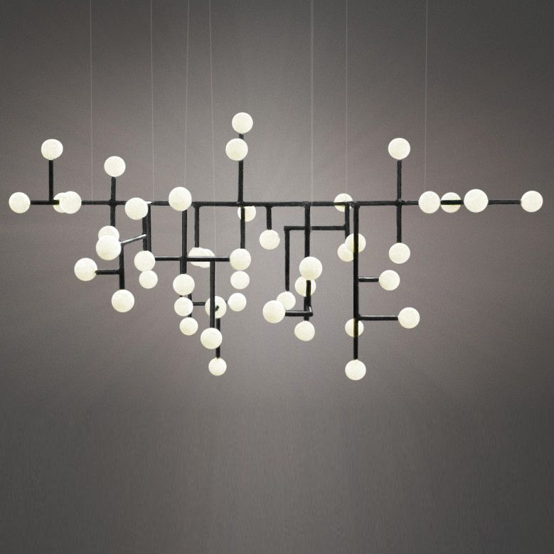 Подвесной светильник Chandelier Ingegerd Raman Lampkrona Черный Белый Подвесной светильник Chandelier Ingegerd Raman Lampkrona Черный Белый в Липецке | Loft Concept