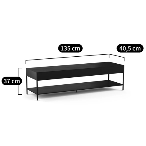 ТВ-тумба из металла с 2-мя ящиками Kelsey Metal TV Stand ТВ-тумба из металла с 2-мя ящиками Kelsey Metal TV Stand в Липецке