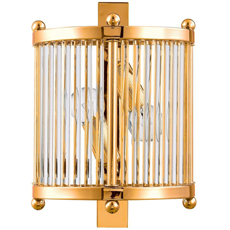Бра Gorden Gold Sconce Золотой Прозрачное Стекло Бра Gorden Gold Sconce Золотой Прозрачное Стекло в Липецке | Loft Concept
