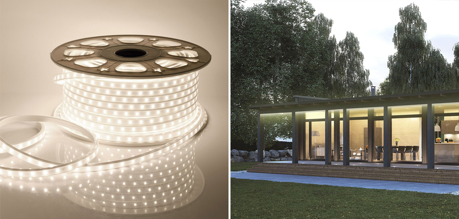 Комплект светодиодной ленты 6W/m 60LED/m 2835SMD теплый белый 5M Комплект светодиодной ленты 6W/m 60LED/m 2835SMD теплый белый 5M - Loft-Concept в Липецке