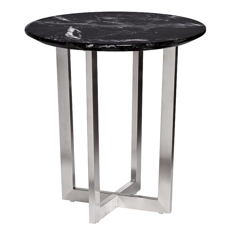 Приставной стол Adamson Side Table Серебряный Приставной стол Adamson Side Table Серебряный в Липецке | Loft Concept