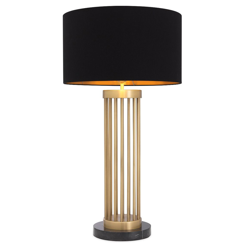 Настольная лампа Eichholtz Table Lamp Condo Черный Латунь Античная полированная Черный Мрамор Nero Настольная лампа Eichholtz Table Lamp Condo Черный Латунь Античная полированная Черный Мрамор Nero в Липецке | Loft Concept