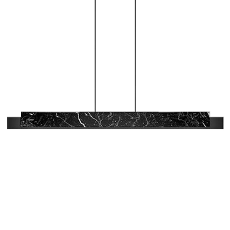 Люстра Leonce Marble Linear Chandelier Черный Черный Мрамор Nero Люстра Leonce Marble Linear Chandelier Черный Черный Мрамор Nero в Липецке | Loft Concept