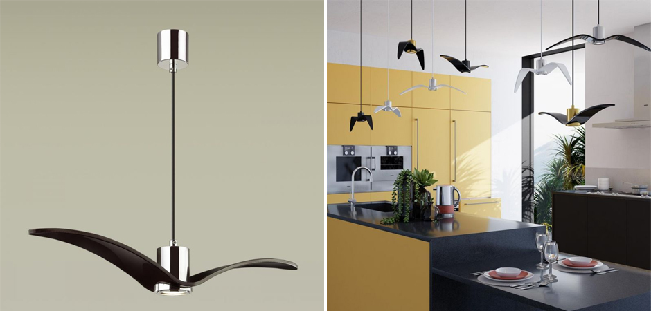 Подвесной светильник Seagull Scope Chrome черный Подвесной светильник Seagull Scope Chrome черный - Loft-Concept в Липецке