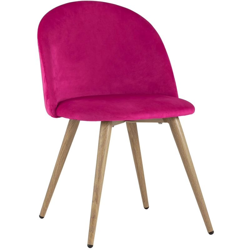 Стул Miruna Chair II Велюр Фуксия Фуксия Древесина Стул Miruna Chair II Велюр Фуксия Фуксия Древесина в Липецке | Loft Concept