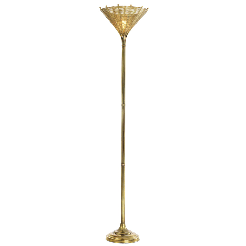 Торшер Eichholtz Floor Lamp Kon Tiki Винтажная латунь Торшер Eichholtz Floor Lamp Kon Tiki Винтажная латунь в Липецке | Loft Concept