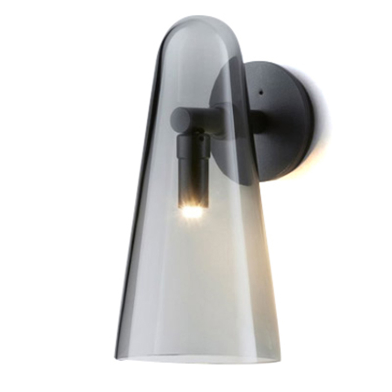 Бра Domi Sconce Smoky Черный Стекло Смок Бра Domi Sconce Smoky Черный Стекло Смок в Липецке | Loft Concept