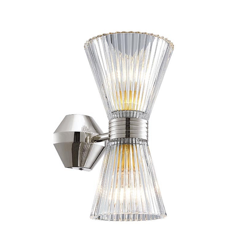 Бра Glass Horn Light nickel Прозрачное Стекло Никель Бра Glass Horn Light nickel Прозрачное Стекло Никель в Липецке | Loft Concept