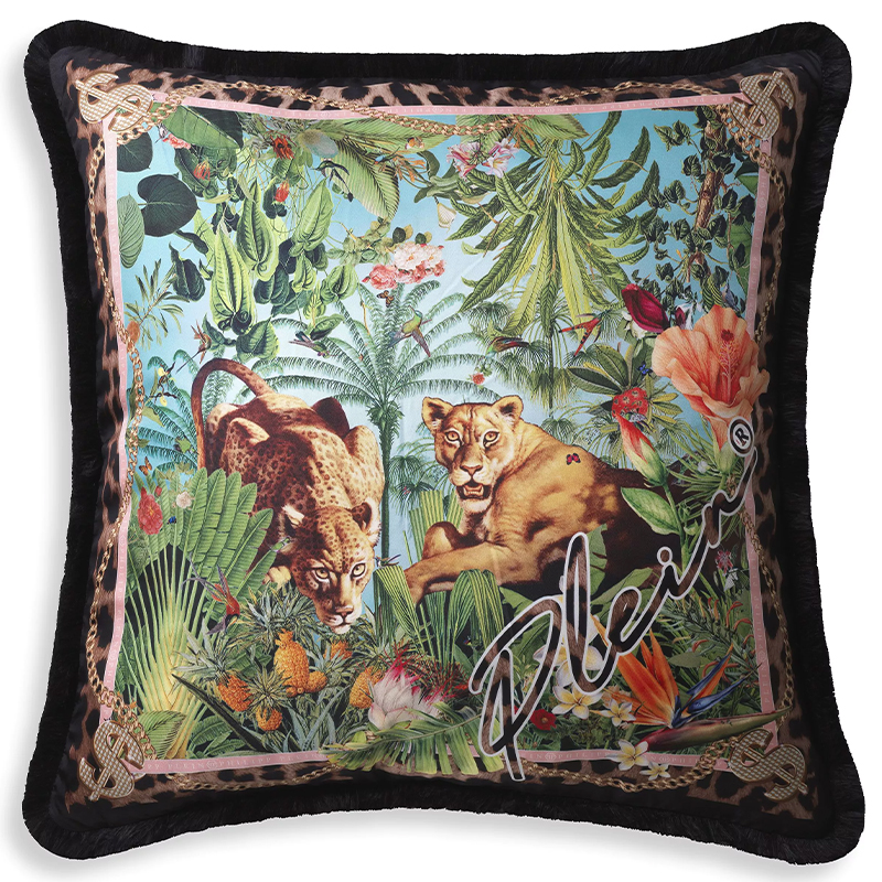 Подушка Philipp Plein Cushion Silk Exotic 70 x 70 Мульти Подушка Philipp Plein Cushion Silk Exotic 70 x 70 Мульти в Липецке | Loft Concept