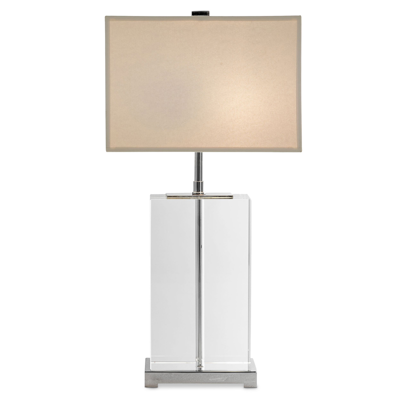 Настольная лампа Eichholtz Table Lamp Bridgefield Прозрачный Белый в Липецке | Loft Concept 
