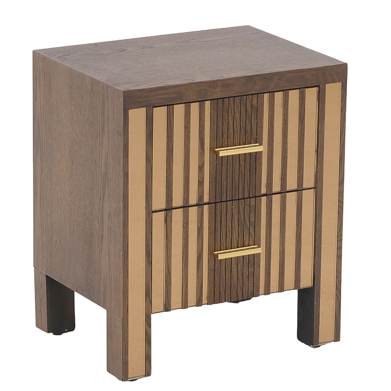 Тумба Aldin Nightstand Золотой Коричневый Тумба Aldin Nightstand Золотой Коричневый в Липецке | Loft Concept