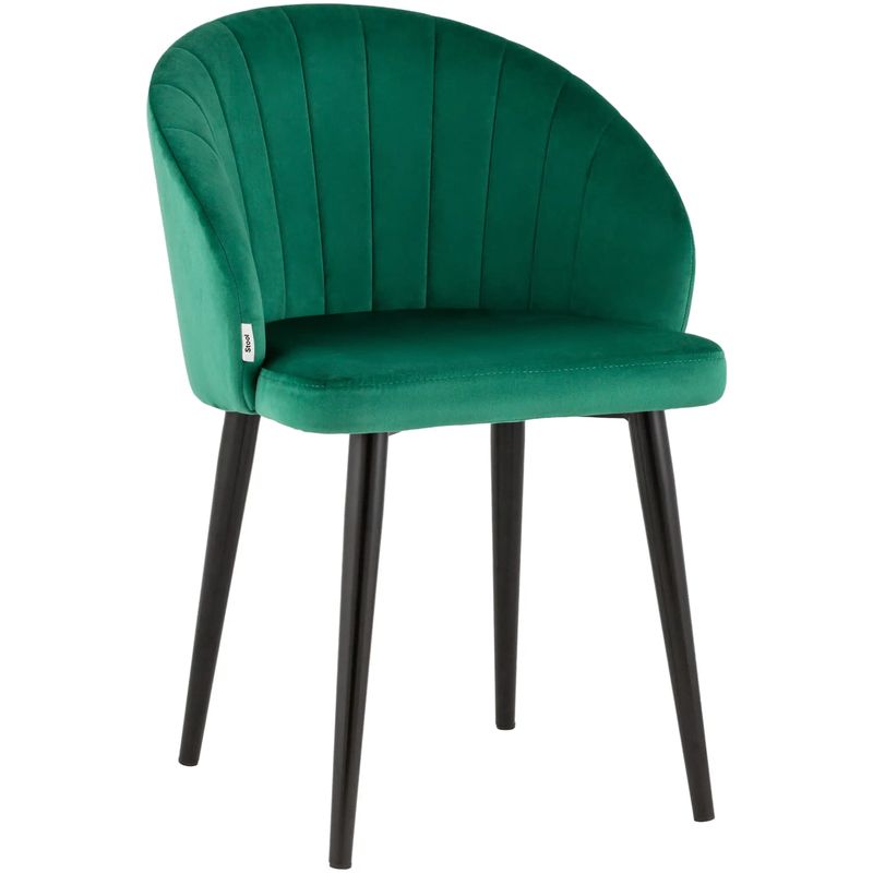 Стул Balsari Chair Изумрудно-Зеленый Велюр Изумрудный Черный Стул Balsari Chair Изумрудно-Зеленый Велюр Изумрудный Черный в Липецке | Loft Concept