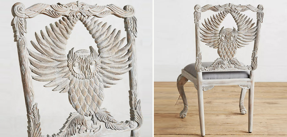 Стул Handcarved Menagerie Owl Dining Chair Стул Handcarved Menagerie Owl Dining Chair - Loft-Concept в Липецке