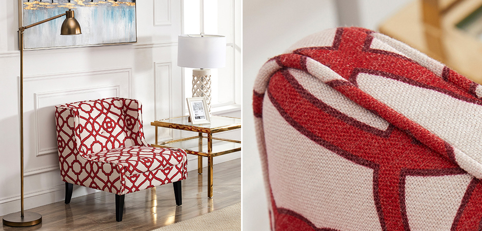 Кресло Red and White Ornament Кресло Red and White Ornament - Loft-Concept в Липецке
