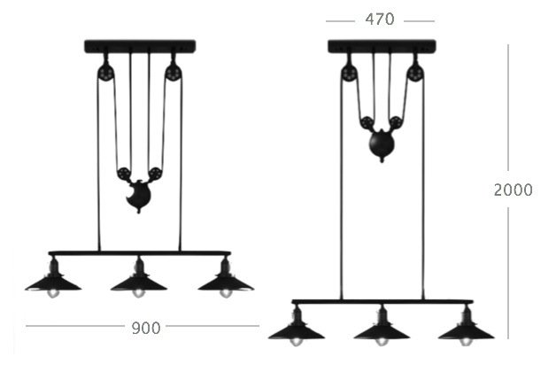 Люстра Loft Cone Pendant Balance Line 3 Люстра Loft Cone Pendant Balance Line 3 в Липецке